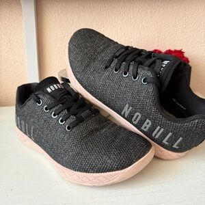 NOBULL Black Heather Dusty Rose Trainer Sneakers women’s size 7.5